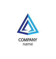 Pyramid logo icon Royalty Free Vector Image - VectorStock