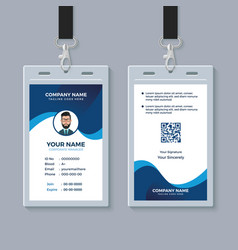 Clean and modern business card template Royalty Free Vector