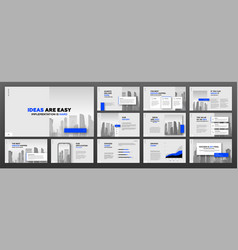 Modern presentation templates set for business Vector Image