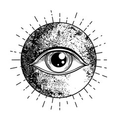 Eye providence masonic symbol all seeing eye Vector Image