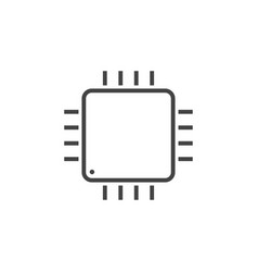 Integrated circuit chip icon graphic design Vector Image