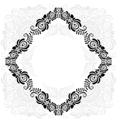 Black and white vintage frame Royalty Free Vector Image