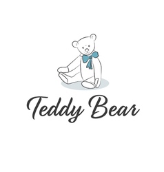 Soft Adorable Teddy Bear With Bow On Neck Vector Image