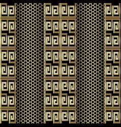 3d striped greek seamless borders pattern Vector Image