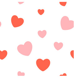 Seamless pattern with hearts valentines day Vector Image