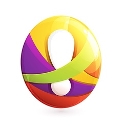Abstract sphere logo Royalty Free Vector Image