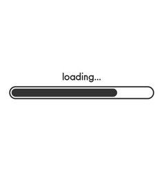 Loading progress bar grey scale Royalty Free Vector Image