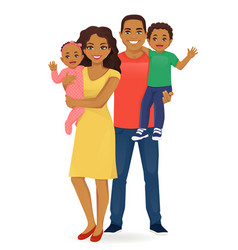 young-family-portrait-royalty-free-vector-image