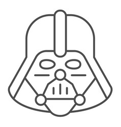 Darth vader solid icon star wars Royalty Free Vector Image