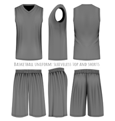 Mens black sport shorts Royalty Free Vector Image