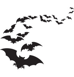 Silhouette of bat Royalty Free Vector Image - VectorStock