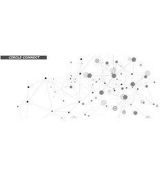 Connect abstract molecule icon Royalty Free Vector Image