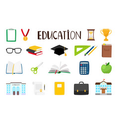 school-necessary-thing-for-studying-royalty-free-vector