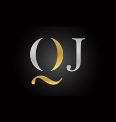 Initial letter qj logo design with modern Vector Image