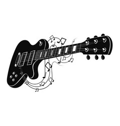 Rock guitar isolated on white background Vector Image