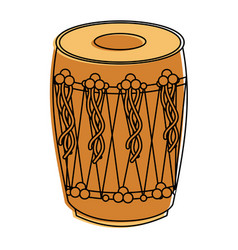 Musical instrument punjabi drum dhol indian Vector Image