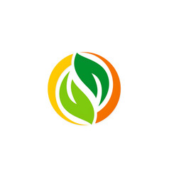 Open book green ecology logo Royalty Free Vector Image