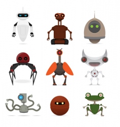 Robot icon set Royalty Free Vector Image - VectorStock