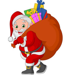 Santa character Cartoon Royalty Free Vector Image