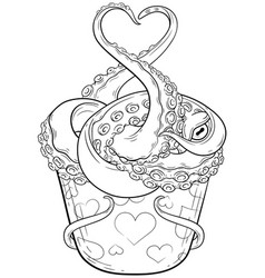 Art Cupcakes Octopus Vector Images 29