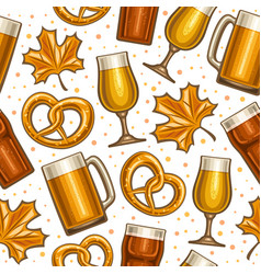 Oktoberfest background seamless pattern Royalty Free Vector