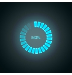 Glowing preloader Royalty Free Vector Image - VectorStock