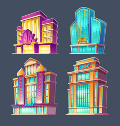 Casino building isolated Royalty Free Vector Image