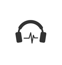 Headphone icon design template Royalty Free Vector Image