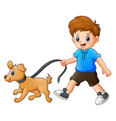 Cartoon boy playing kite Royalty Free Vector Image