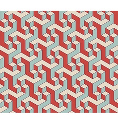 Isometric 3d cube seamless pattern background Vector Image