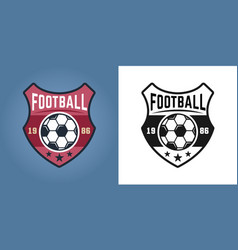 Soccer club sport logo Royalty Free Vector Image