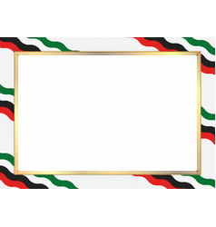 Border united arab emirates Royalty Free Vector Image