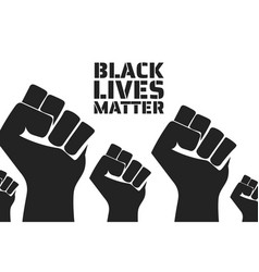 Black lives matter concept template Royalty Free Vector