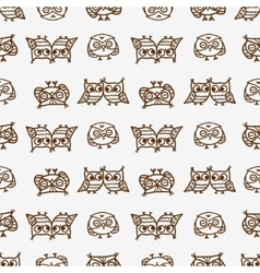Owls seamless pattern Royalty Free Vector Image