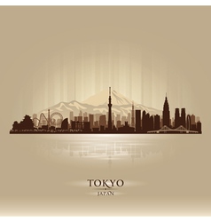 Tokyo japan city skyline silhouette Royalty Free Vector