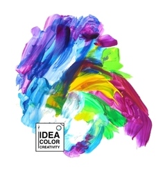 Watercolor splashes set Royalty Free Vector Image