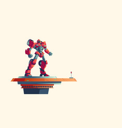 red robot transformer