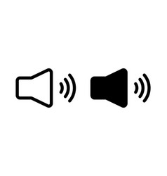 Volume icon about sound Royalty Free Vector Image