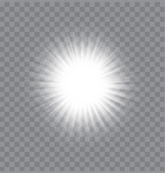 White Glowing Light Burst Explosion Royalty Free Vector