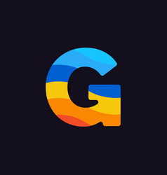 Abstract Combination of Letter G Royalty Free Vector Image