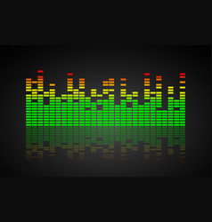 Radial sound wave music equalizer dynamic volume Vector Image