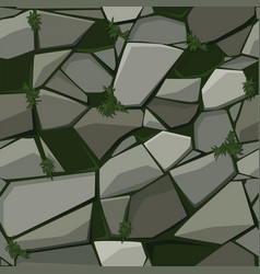 Cartoon colored stone seamless background texture Vector Image