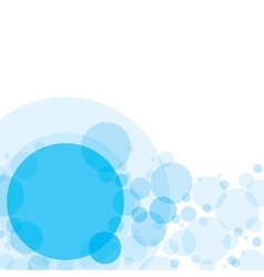 Abstract Background with Blue Transparent Circles Vector Image