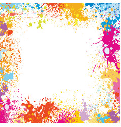 Frame template made of paint stains Royalty Free Vector