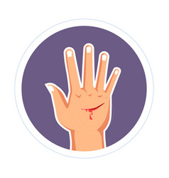 Isolated Hand Open Wound Royalty Free Vector Image isolated-hand-open-wound-royalty-free-vector-image