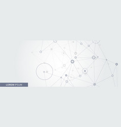 Abstract connect molecule banner and science Vector Image
