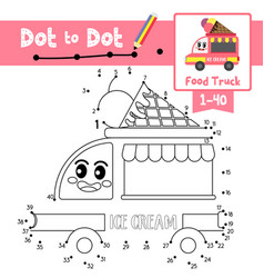 Dot to dot educational game and coloring book Vector Image