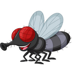 Cartoon funny firefly on white background Vector Image