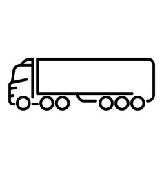 Lorry fast delivery service transport flat style Vector Image