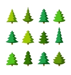 Colorful cartoon christmas tree Royalty Free Vector Image